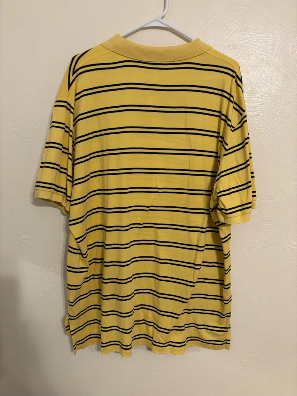 Polo Ralph Lauren Yellow Striped Polo Shirt Men’s XL Short Sleeve Cotton